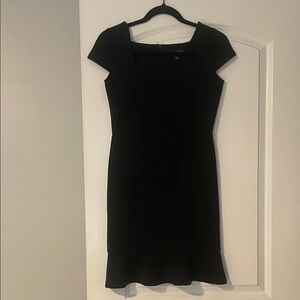 Banana Republic Black Mini Dress with Cap Sleeves